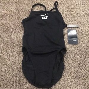 NWT Nike chlorine resistant racerback swim suit.